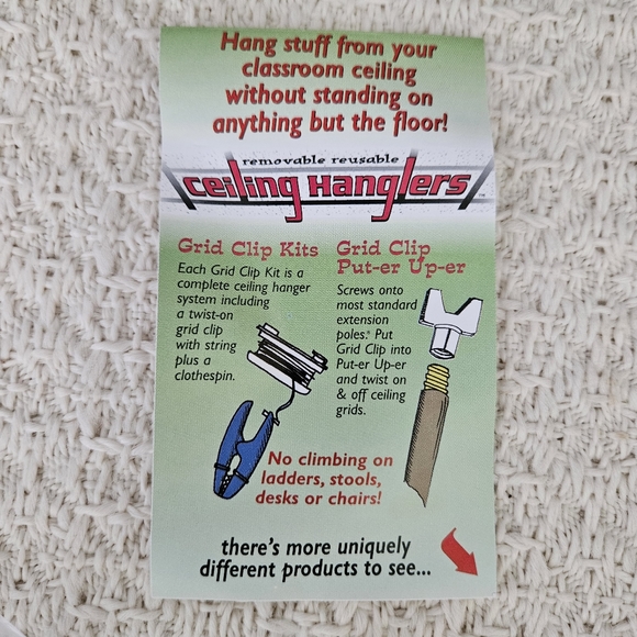 Ceiling Hanglers & Stikki-Clips® combo packs 10 packs assorted colors an… - Picture 2 of 4